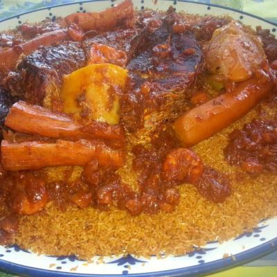 Le Tchep djen, plat Sénégalais préparé par Mme Picot Sar Ouli